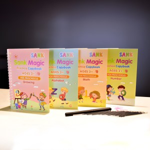 Magic Practice Copy Book set of four for Kids Age 3+