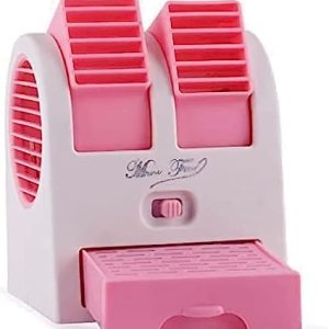 Mini Cooler for room temperature, cooling small cooler, and portable air cooler (Pink)